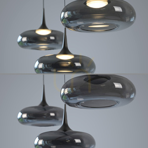 POSH 15693-15 Šedé závesné svietidlo s 3 LED diódami small 5