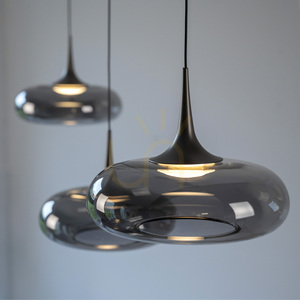 POSH 15693-15 Šedé závesné svietidlo s 3 LED diódami small 6