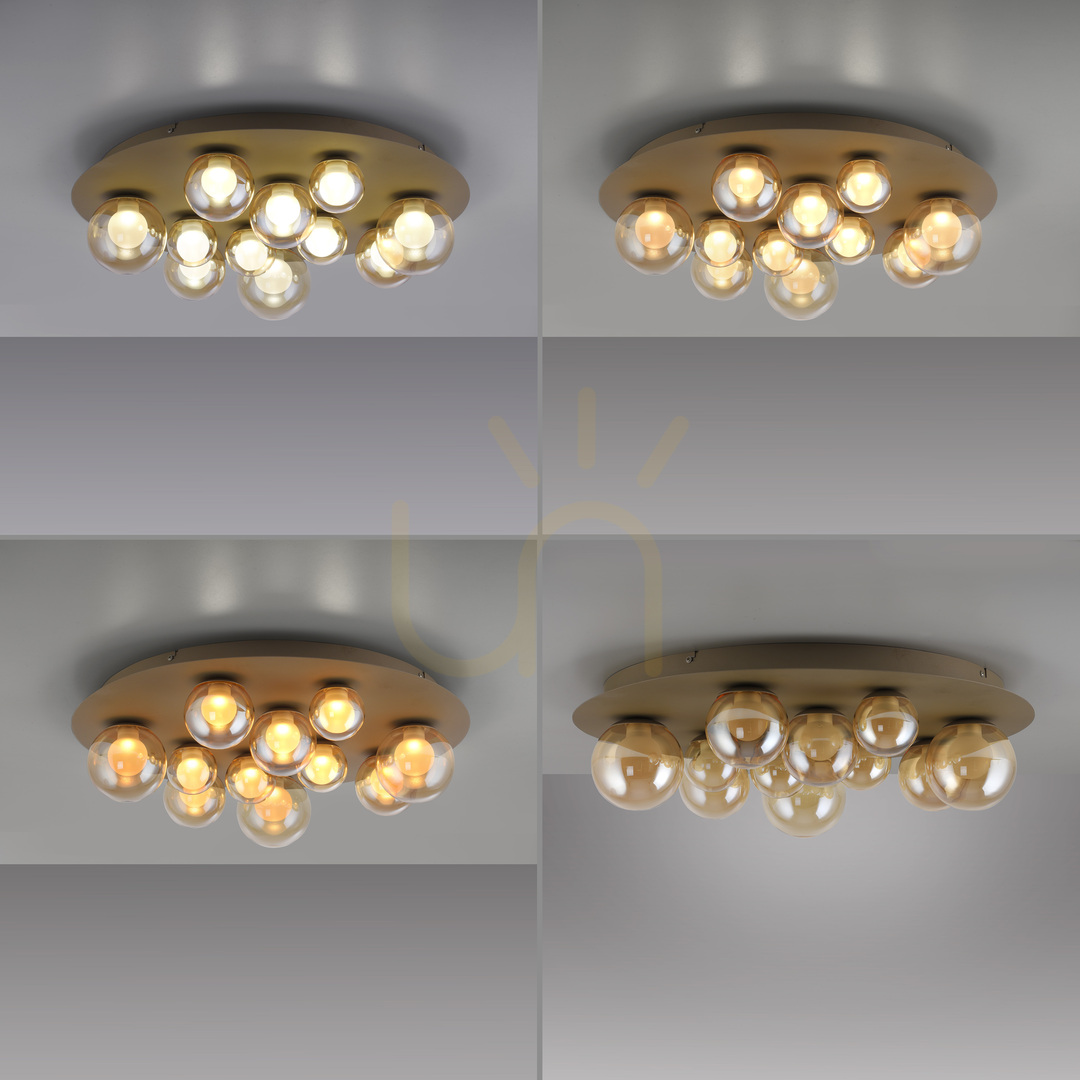 Šou Stropné svietidlo PURE POPUP 6588-97, hnedé, 11 LED diód Stropné svietidlo PURE POPUP 6588-97, hnedé, 11 LED diód