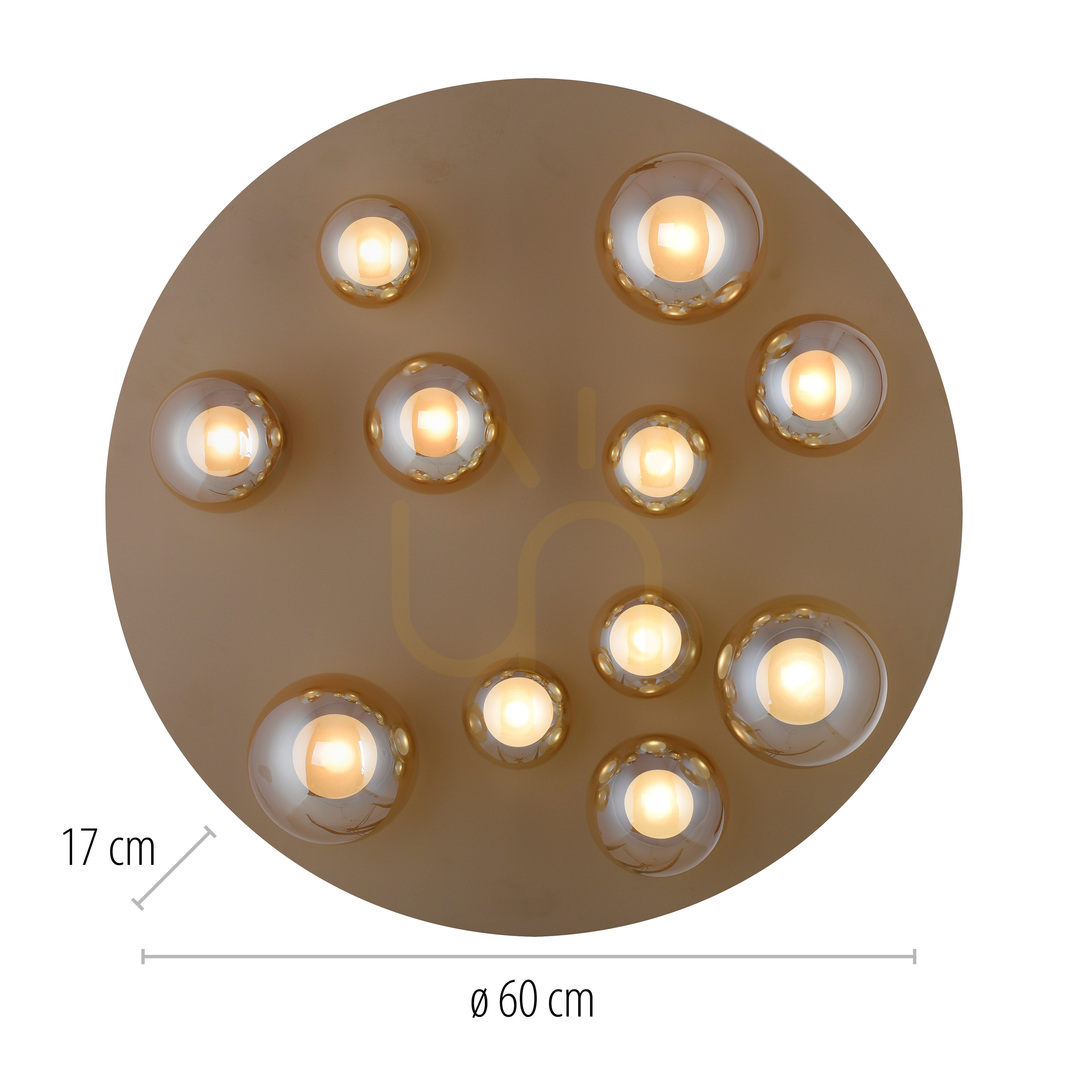Náhľad Stropné svietidlo PURE POPUP 6588-97, hnedé, 11 LED diód Stropné svietidlo PURE POPUP 6588-97, hnedé, 11 LED diód