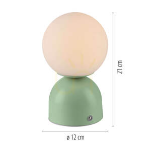 RUDI 19218-43 Zelená stolná lampa s 1 LED 1 RUDI 19218-43 Zelená stolná lampa s 1 LED small 1