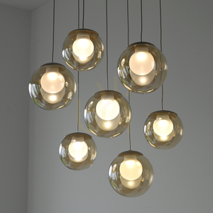 PURE POPUP 2587-97 Hnedé závesné svietidlo s 7 LED diódami small 11