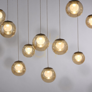 PURE POPUP 2590-97 Hnedé závesné svietidlo s 13 LED diódami small 6