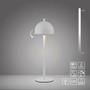 Stolná lampa BELLIS 19244-16, biela, 1xLED small 1