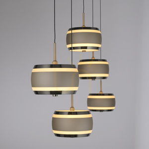 PURE FALLING RINGS 2504-97 Hnedé závesné svietidlo s 5 LED diódami 5 PURE FALLING RINGS 2504-97 Hnedé závesné svietidlo s 5 LED diódami small 5