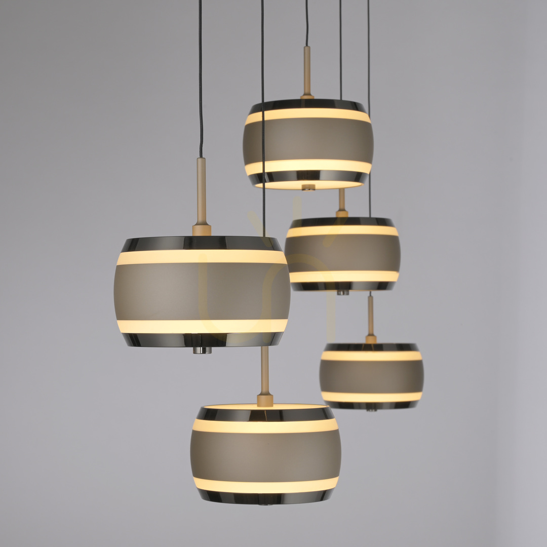 Skontrolujte PURE FALLING RINGS 2504-97 Hnedé závesné svietidlo s 5 LED diódami PURE FALLING RINGS 2504-97 Hnedé závesné svietidlo s 5 LED diódami
