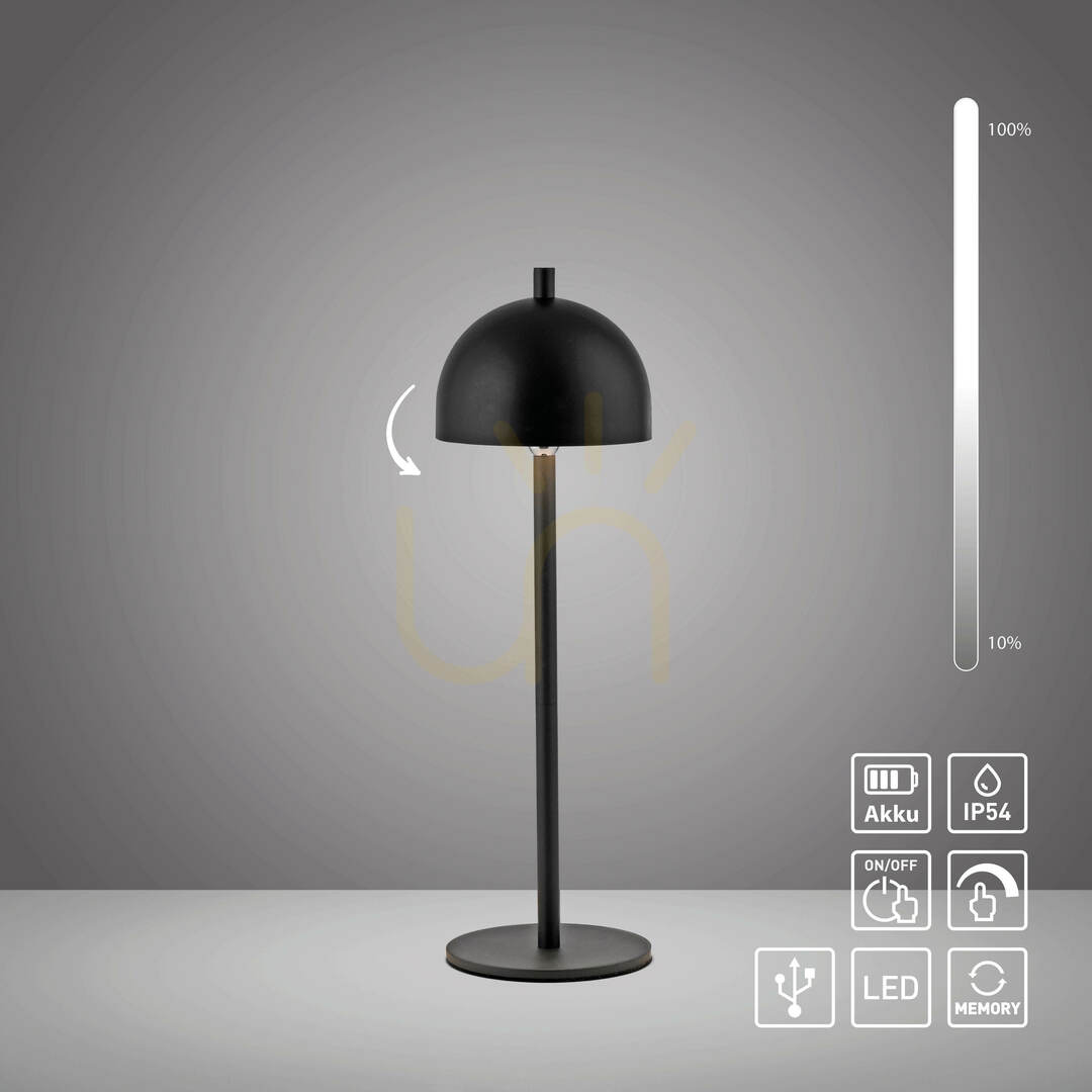 vyhliadka Stolná lampa BELLIS 19244-18, čierna, 1xLED Stolná lampa BELLIS 19244-18, čierna, 1xLED