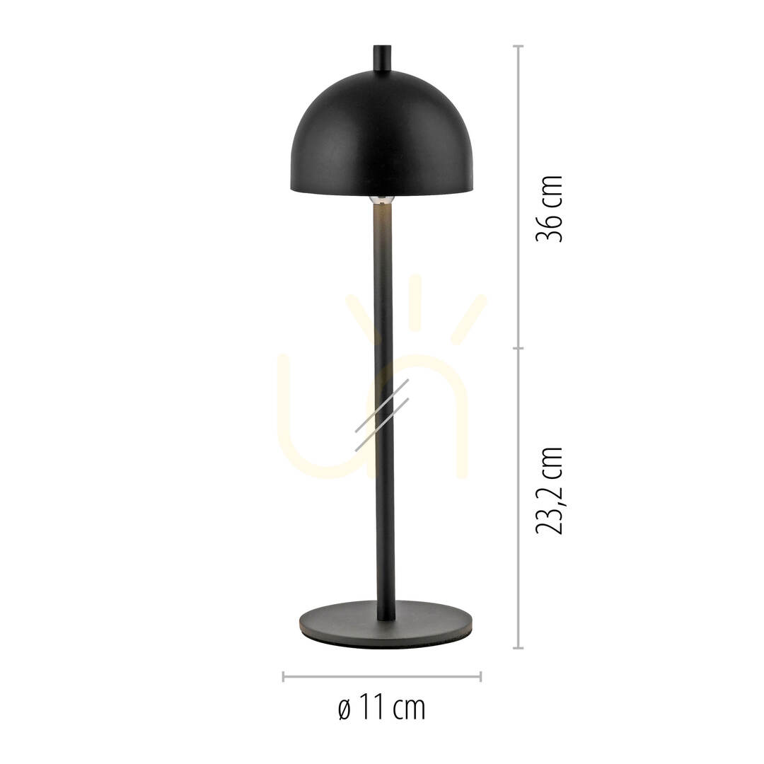 Skontrolujte Stolná lampa BELLIS 19244-18, čierna, 1xLED Stolná lampa BELLIS 19244-18, čierna, 1xLED