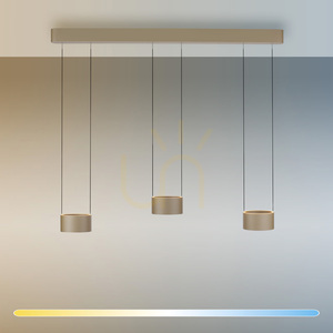 PURE CLIPSE 2473-97 Hnedé závesné svietidlo s 6 LED diódami small 2