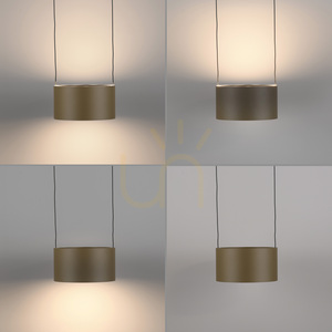PURE CLIPSE 2473-97 Hnedé závesné svietidlo s 6 LED diódami small 6