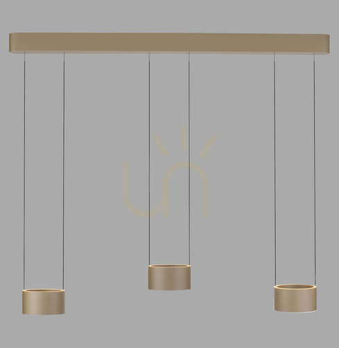 Skontrolujte PURE CLIPSE 2473-97 Hnedé závesné svietidlo s 6 LED diódami