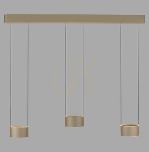 PURE CLIPSE 2473-97 Hnedé závesné svietidlo s 6 LED diódami small 0