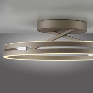 PURE LOOP 6552-97 Hnedé stropné svietidlo, 2xLED small 7
