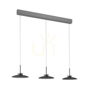 PURE MOON 2193-15 Šedé závesné svietidlo s 6 LED diódami small 1