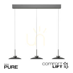 PURE MOON 2193-15 Šedé závesné svietidlo s 6 LED diódami small 3