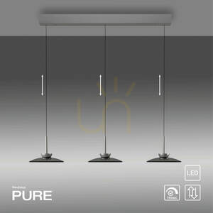 PURE MOON 2193-15 Šedé závesné svietidlo s 6 LED diódami small 4
