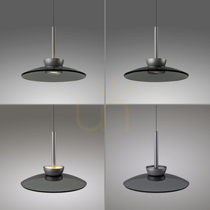 PURE MOON 2193-15 Šedé závesné svietidlo s 6 LED diódami small 7