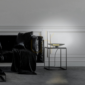 Stolná lampa PURE MOON 4594-15, sivá, 1xLED small 6