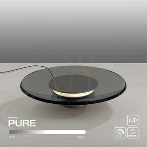 Stolná lampa PURE MOON 4594-15, sivá, 1xLED small 7