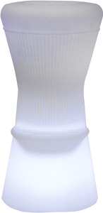 CORFU 3162 Biela záhradná stolička, 1xLED small 0