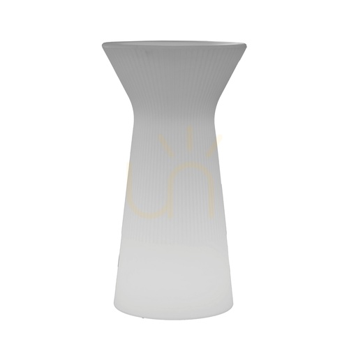 Skontrolujte CAPRI 3155 Biely záhradný stôl, 1xLED