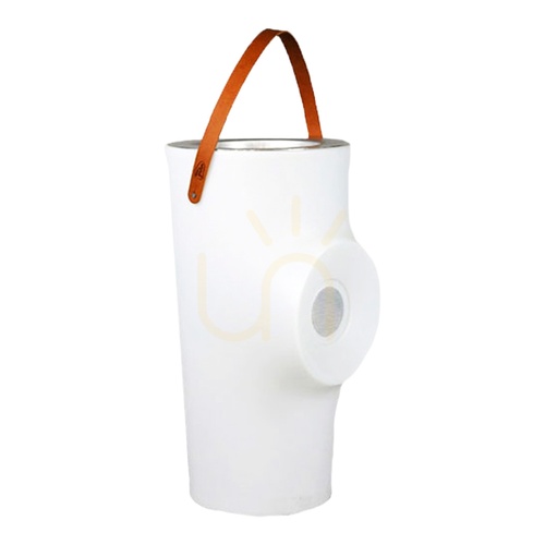 Skontrolujte WOODY 3262 Biela záhradná lampa s 1 LED diódou