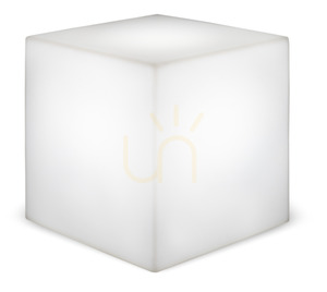 CUBY 3186 Biely záhradný stôl, 1xLED 1 CUBY 3186 Biely záhradný stôl, 1xLED small 1