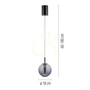 PURE INFINITY 2220-15 Šedé závesné svietidlo s 1 LED žiarovkou 7 PURE INFINITY 2220-15 Šedé závesné svietidlo s 1 LED žiarovkou small 7