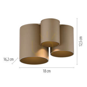 PURE POINT 6750-97 Hnedé stropné svietidlo, 1xLED small 5