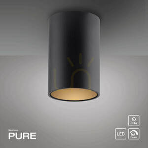 Stropné svietidlo PURE POINT 6749-18, čierne, 1xLED small 1