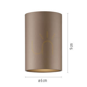 Stropné svietidlo PURE POINT 6749-97, hnedé, 1xLED small 6