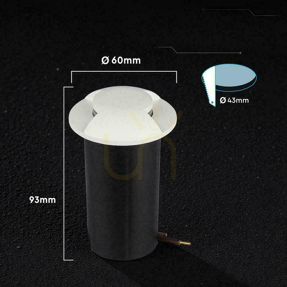 Displej V-TAC 1 W LED biele štvorsmerové záhradné podzemné svietidlo s krytím IP67, odolné voči prejazdu vozidiel, model VT-1171, 6400 K, 50 lm V-TAC 1 W LED biele štvorsmerové záhradné podzemné svietidlo s krytím IP67, odolné voči prejazdu vozidiel, model VT-1171, 6400 K, 50 lm