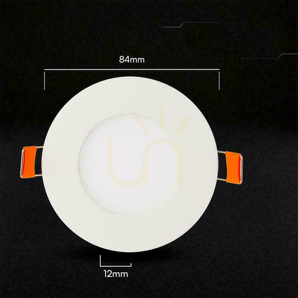 Šou V-TAC PRO SLIM 3W LED CREE CHIP zapustené stropné svietidlo, okrúhle, 84 x 12 mm, VT-307CCT, 250 lm, 6-ročná záruka V-TAC PRO SLIM 3W LED CREE CHIP zapustené stropné svietidlo, okrúhle, 84 x 12 mm, VT-307CCT, 250 lm, 6-ročná záruka