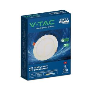V-TAC PRO SLIM 3W LED CREE CHIP zapustené stropné svietidlo, okrúhle, 84 x 12 mm, VT-307CCT, 250 lm, 6-ročná záruka 5 V-TAC PRO SLIM 3W LED CREE CHIP zapustené stropné svietidlo, okrúhle, 84 x 12 mm, VT-307CCT, 250 lm, 6-ročná záruka small 5