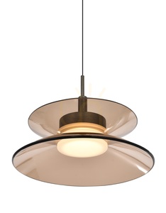 Závesné svietidlo CREMA, hnedé / kávové tienidlo 6058-121 Aviano small 3