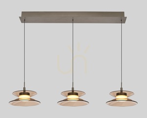 Závesné svietidlo CREMA Straight s 3 žiarovkami, hnedé / kávové tienidlo 7058-321 Aviano small 1