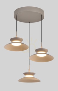 GUBBIO Okrúhle trojité závesné svietidlo, farba Cashmere, 5060-313 Aviano small 1