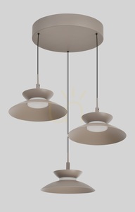 GUBBIO Okrúhle trojité závesné svietidlo, farba Cashmere, 5060-313 Aviano small 7