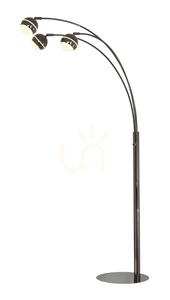 Stojaca lampa BIARRITZ „Trio“, čierny chróm, 3047-305, Aviano small 3