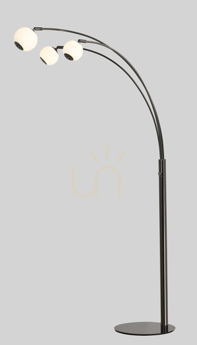 Skontrolujte Stojaca lampa LUBERON „Trio“, čierny chróm, 3051-305, Aviano