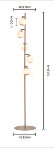 LED stojaca lampa Aviano LUBERON 3051-513, 5 tienidiel, kašmírovo piesková small 5