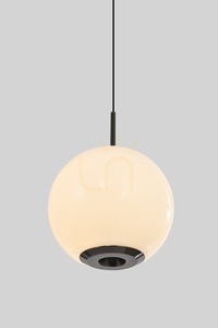 LED závesné svietidlo Aviano LUBERON 6051-105, čierny chróm, biela guľa 12 cm small 3