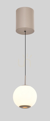 Skontrolujte LUBERON Jednoplamenné LED závesné svietidlo, farba Cashmere, 6051-113 Aviano