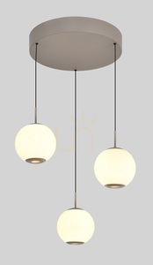 LUBERON Okrúhle trojramenné LED závesné svietidlo, farba Cashmere, 5051-313 Aviano small 1
