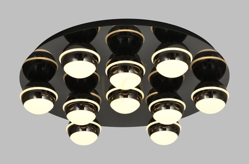 Skontrolujte BIARRITZ Okrúhle LED stropné svietidlo, čierny chróm, 9047-1005, Aviano