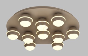 BIARRITZ Okrúhle LED stropné svietidlo, farba Cashmere, 9047-1013, Aviano small 0