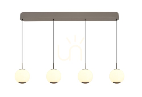 Skontrolujte LUBERON Cashmere 7051-413 Aviano – 4-žiarové rovné LED závesné svietidlo