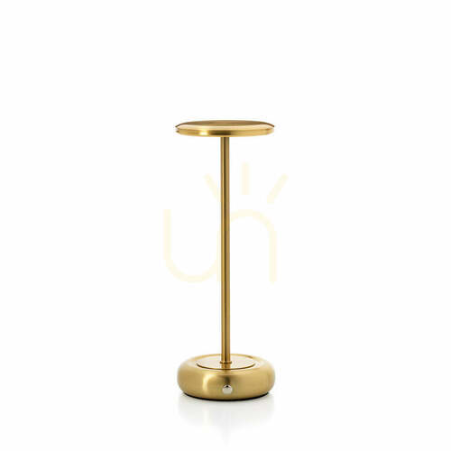 Skontrolujte Stolná LED lampa BAZAR BIZAR Smooth Operator, mosadzná farba, 27,5 cm