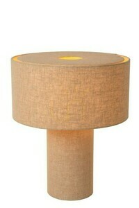 Stolová lampa Lucide LEEROY šedá ľanová Japandi 42 cm small 0