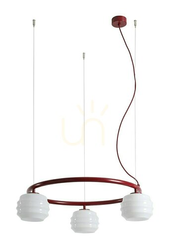 Skontrolujte Závesné svietidlo ALDEX 1159E15_R Puff 3 Ring Red Wine
